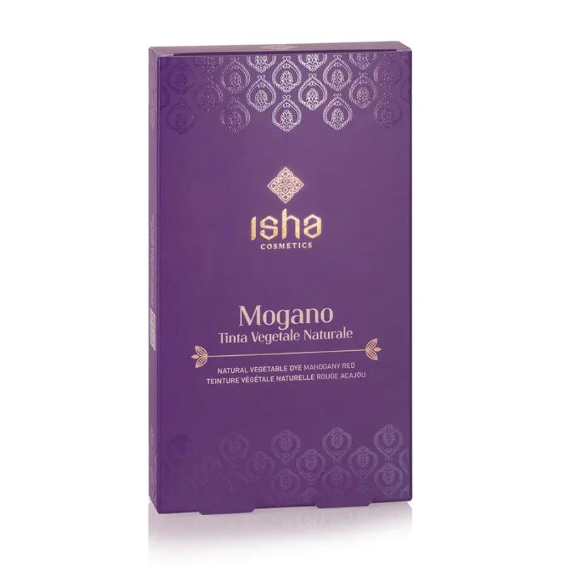Vopsea de par naturala rosu – mahon 100g Isha