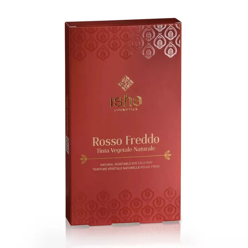 Vopsea de par naturala rosu – rece 100g Isha