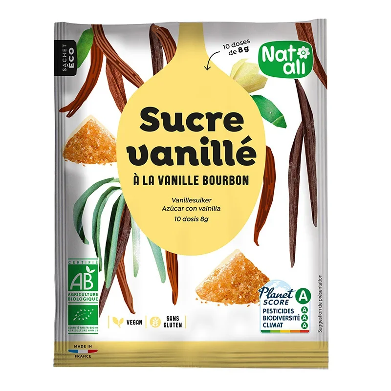 Zahar vanilat bourbon bio 80g Nat-ali