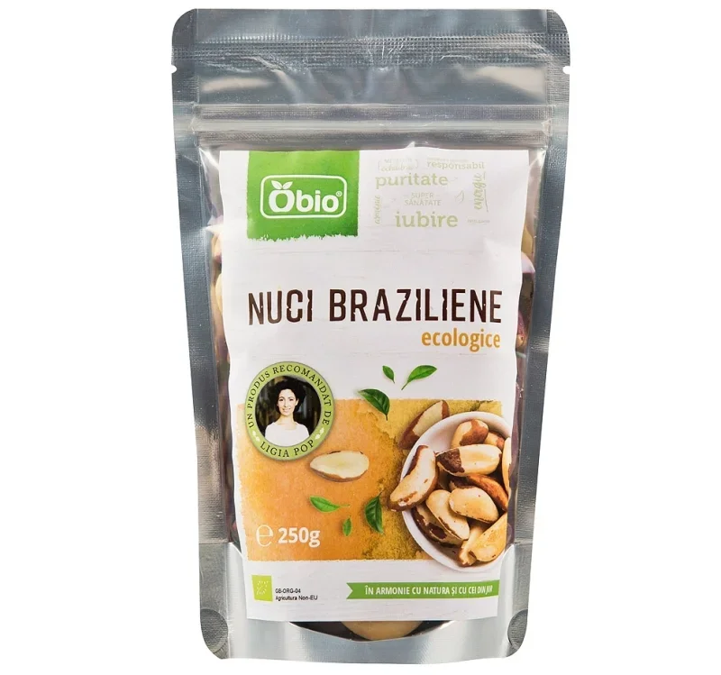 Nuci braziliene crude bio 250g Obio