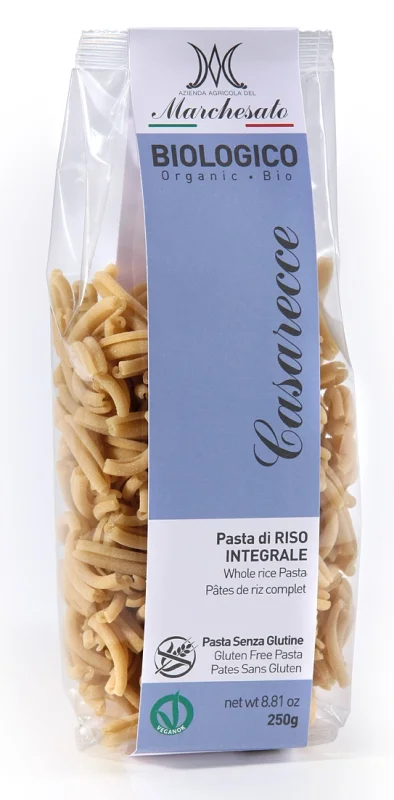 Paste casarecce din orez integral bio 250g Marchesato