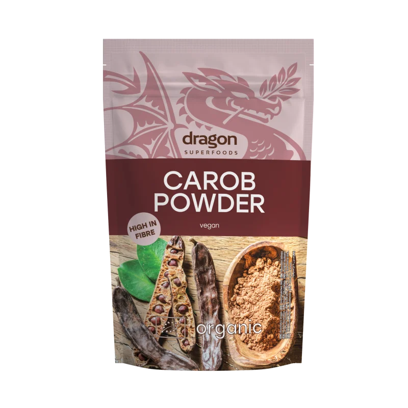 Pudra de carob bio 200g Dragon Superfoods