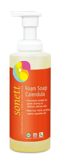 Sapun lichid spumant cu galbenele pentru copii ecologic 200ml Sonett