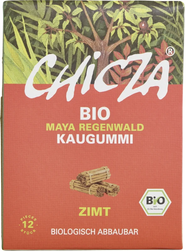 Guma de mestecat cu scortisoara bio 12 lamele 30g Chicza