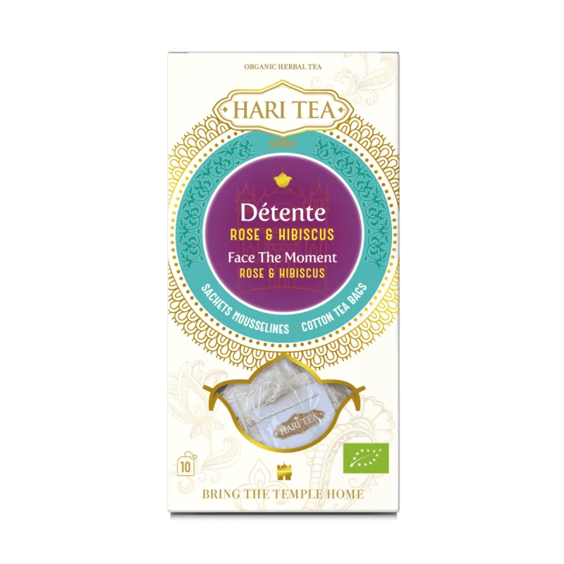 Ceai face the moment – trandafiri si hibiscus bio 10dz x 2g 20g Hari Tea