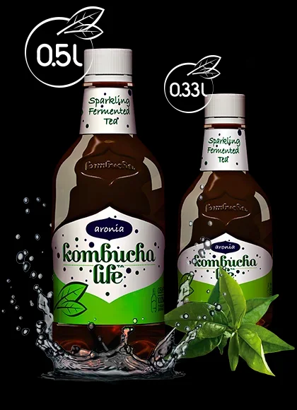 Kombucha cu aronia 500ml Kombucha Life