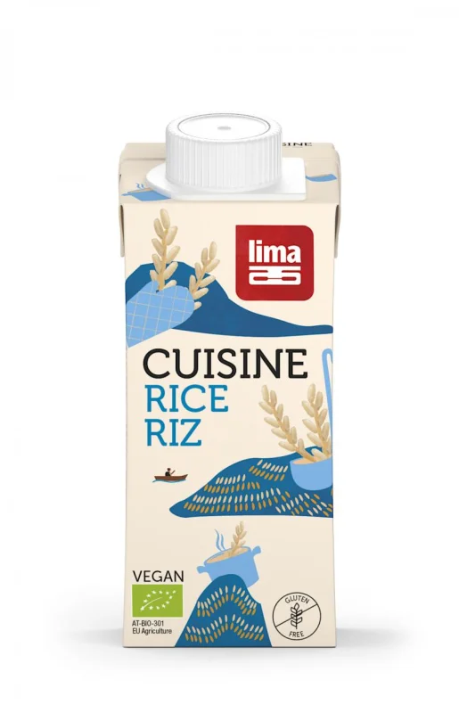 Crema de orez pentru gatit bio 200ml Lima