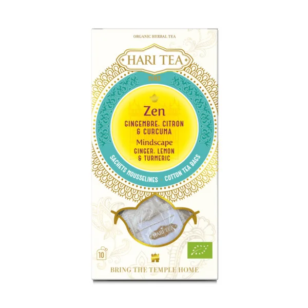 Ceai mindscape – ghimbir si lamaie bio 10dz x 2g 20g Hari Tea