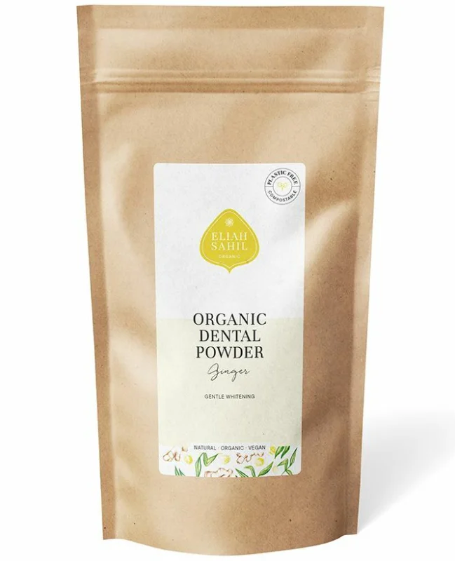 Pudra cu ghimbir pentru curatarea si albirea dintilor ecologic 200g – refill Eliah Sahil
