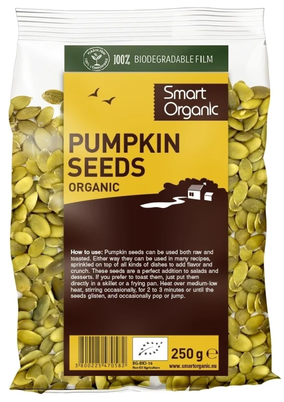 Seminte de dovleac bio 250g Smart Organic