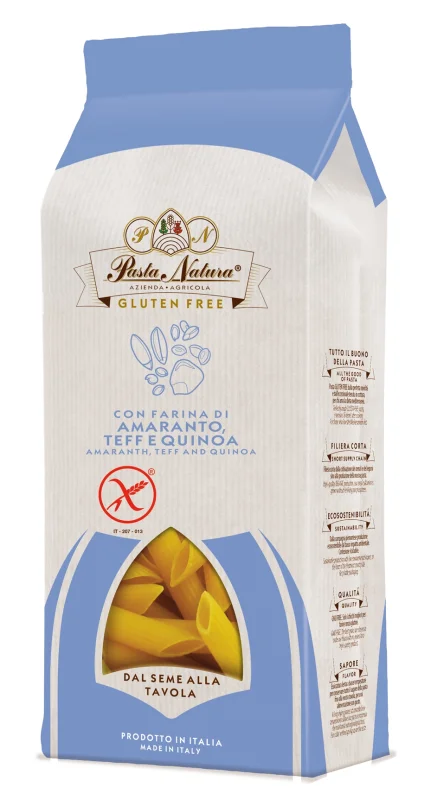 Penne din amarant, teff si quinoa bio 250g Pasta Natura