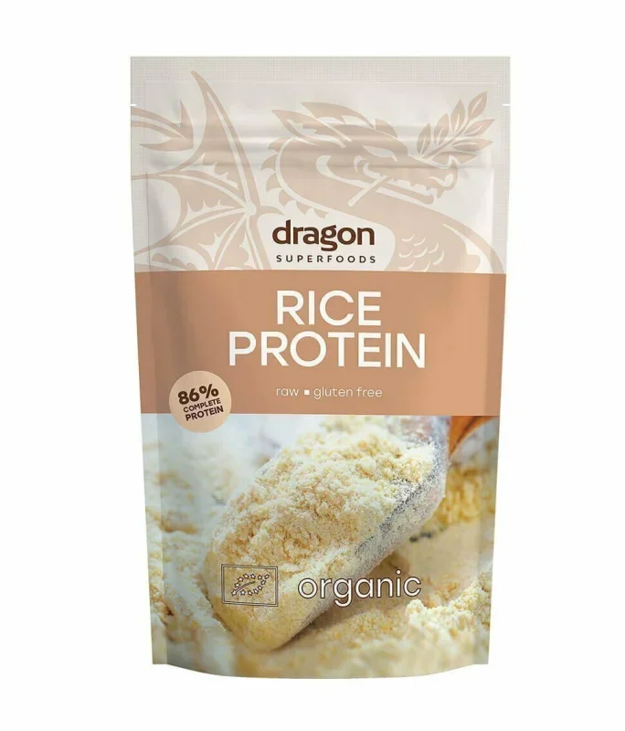 Pudra proteica din orez bio 200g Dragon Superfoods