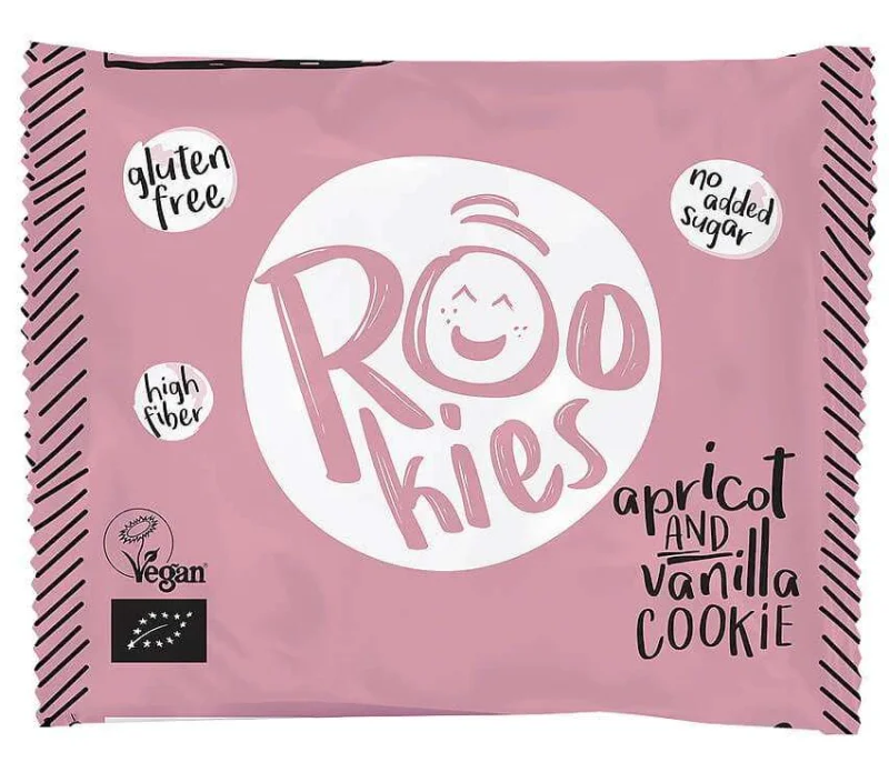 Rookies cu caise si vanilie bio  40g Rookies