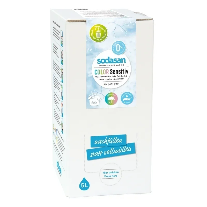 Detergent lichid pentru rufe colorate sensitiv ecologic 5l Sodasan