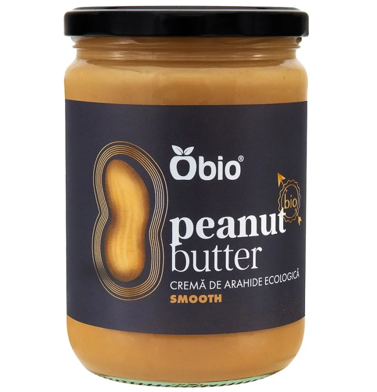 Crema de arahide smooth bio 500g Obio