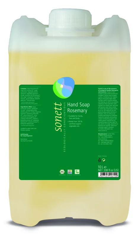 Sapun lichid pentru maini cu rozmarin ecologic 10l Sonett
