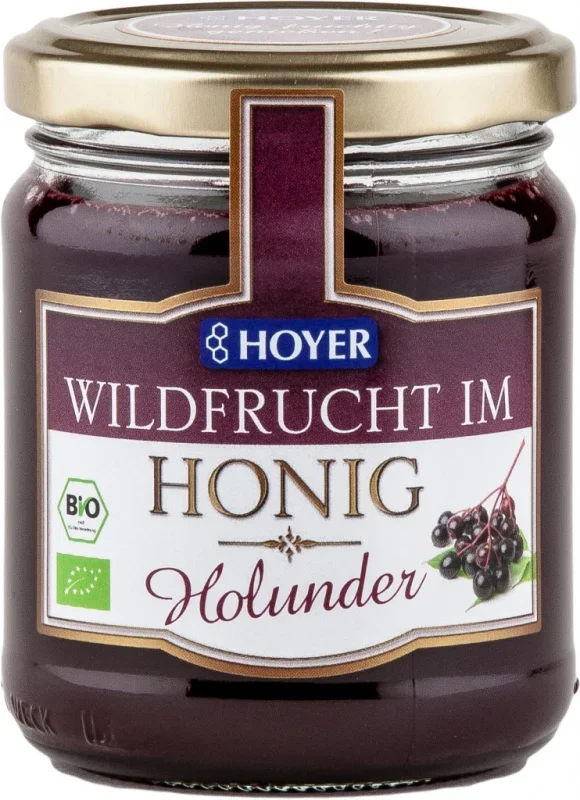 Fructe de soc in miere bio 250g Hoyer