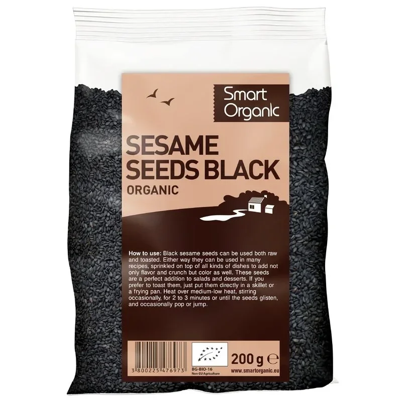 Seminte de susan negru bio 200g Smart Organic