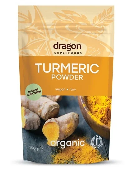 Turmeric pudra bio 150g Dragon Superfoods