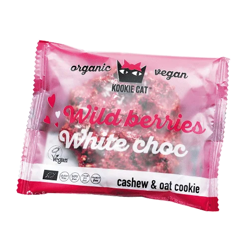 Cookie cu fructe de padure bio 50g Kookie Cat