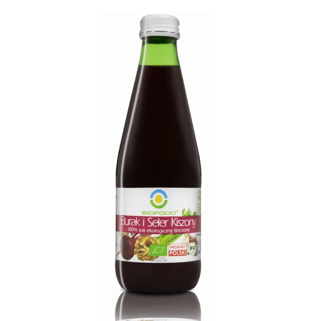Suc de sfecla rosie si telina lactofermentata bio 300ml Biofood