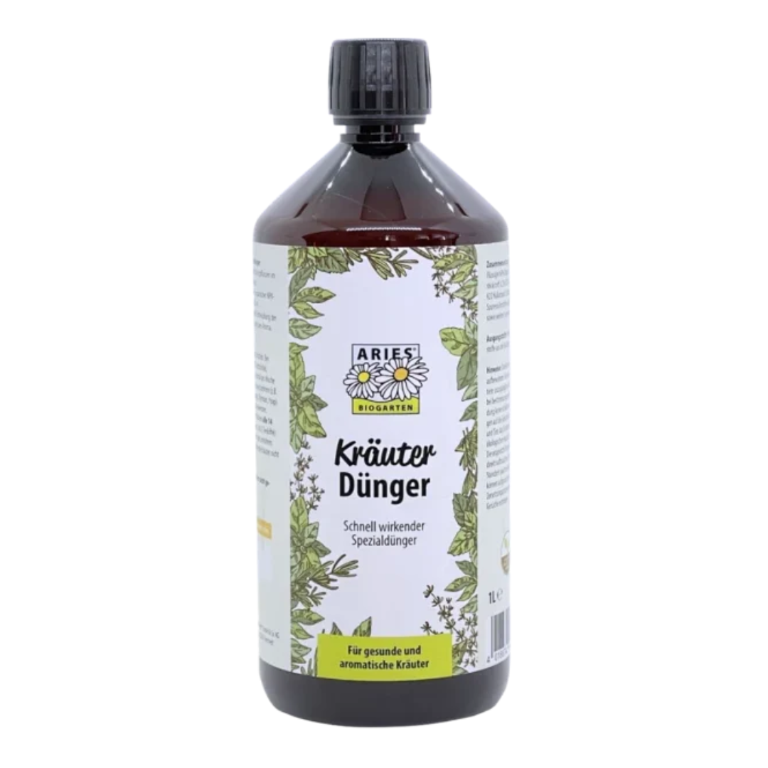 Fertilizant de origine vegetala pentru ierburi aromatice ecologic 1l Aries