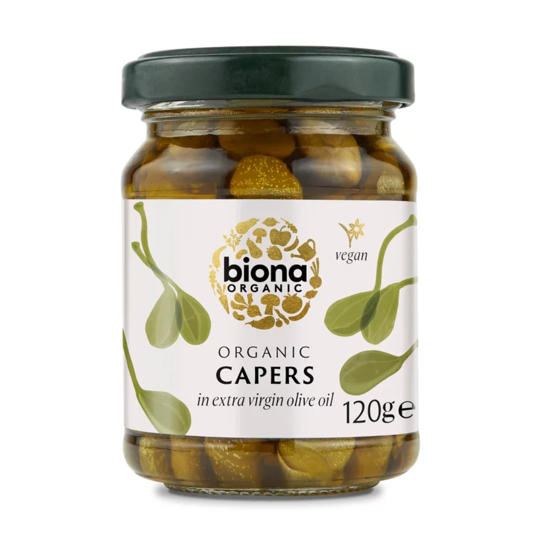 Capere in ulei de masline extravirgin bio 120g Biona