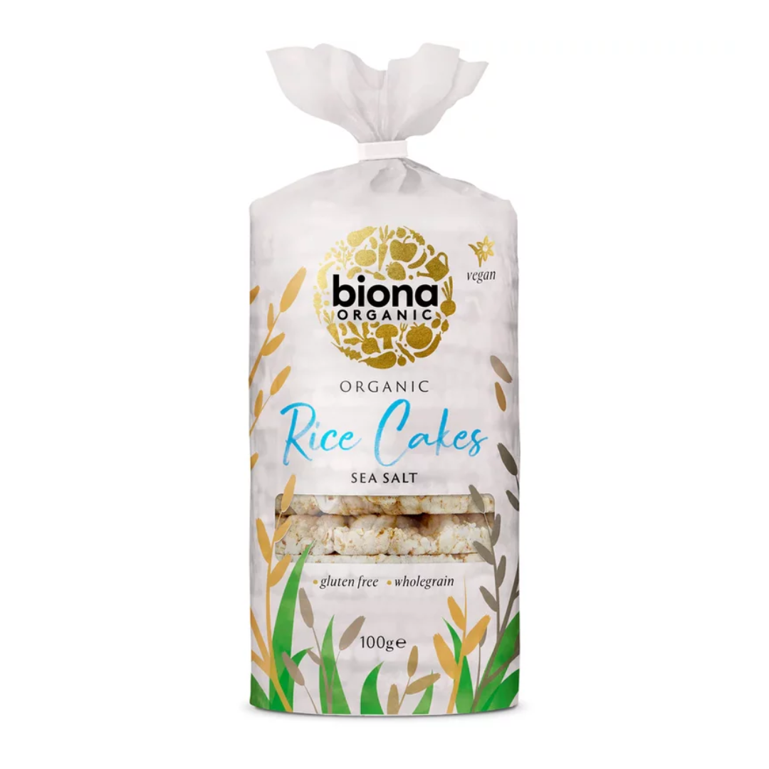 Rondele de orez integral expandat cu sare bio 100g Biona