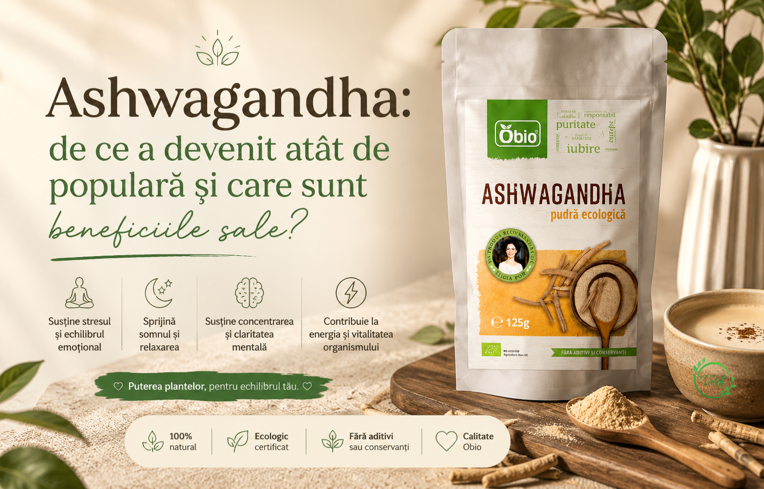 Ashwagandha: de ce a devenit atât de populară și care sunt beneficiile sale?