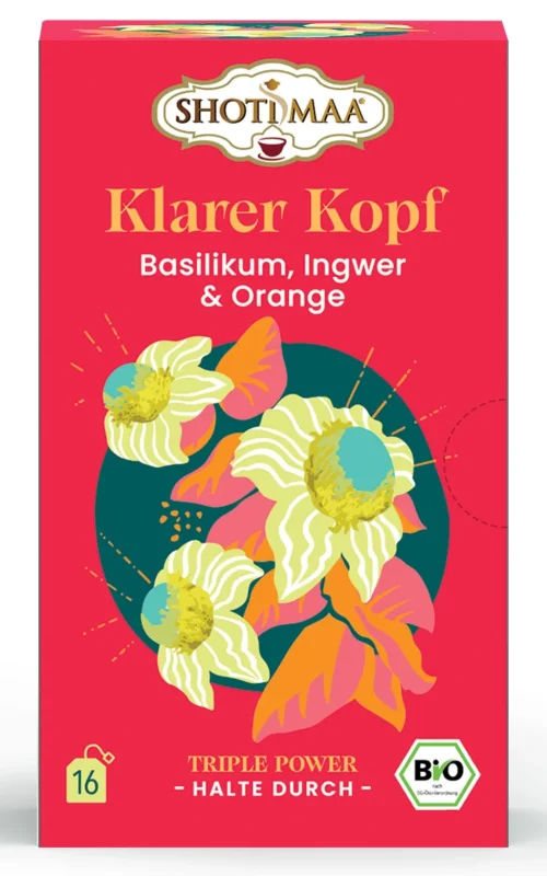 Ceai keep up – focus – busuioc, ghimbir si portocala bio 16dz x 2g 32g Shotimaa